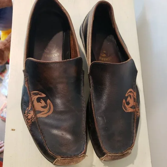 Skechers Shoes Skechers Mens Size Slipon Loafers Leather Upper